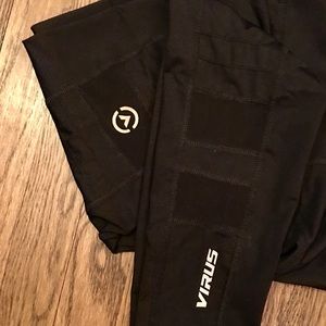 Virus ECo40 mesh compression legging, black, L